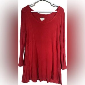 Cupio Vibrant Red Long Sleeve Top. Women’s size XL